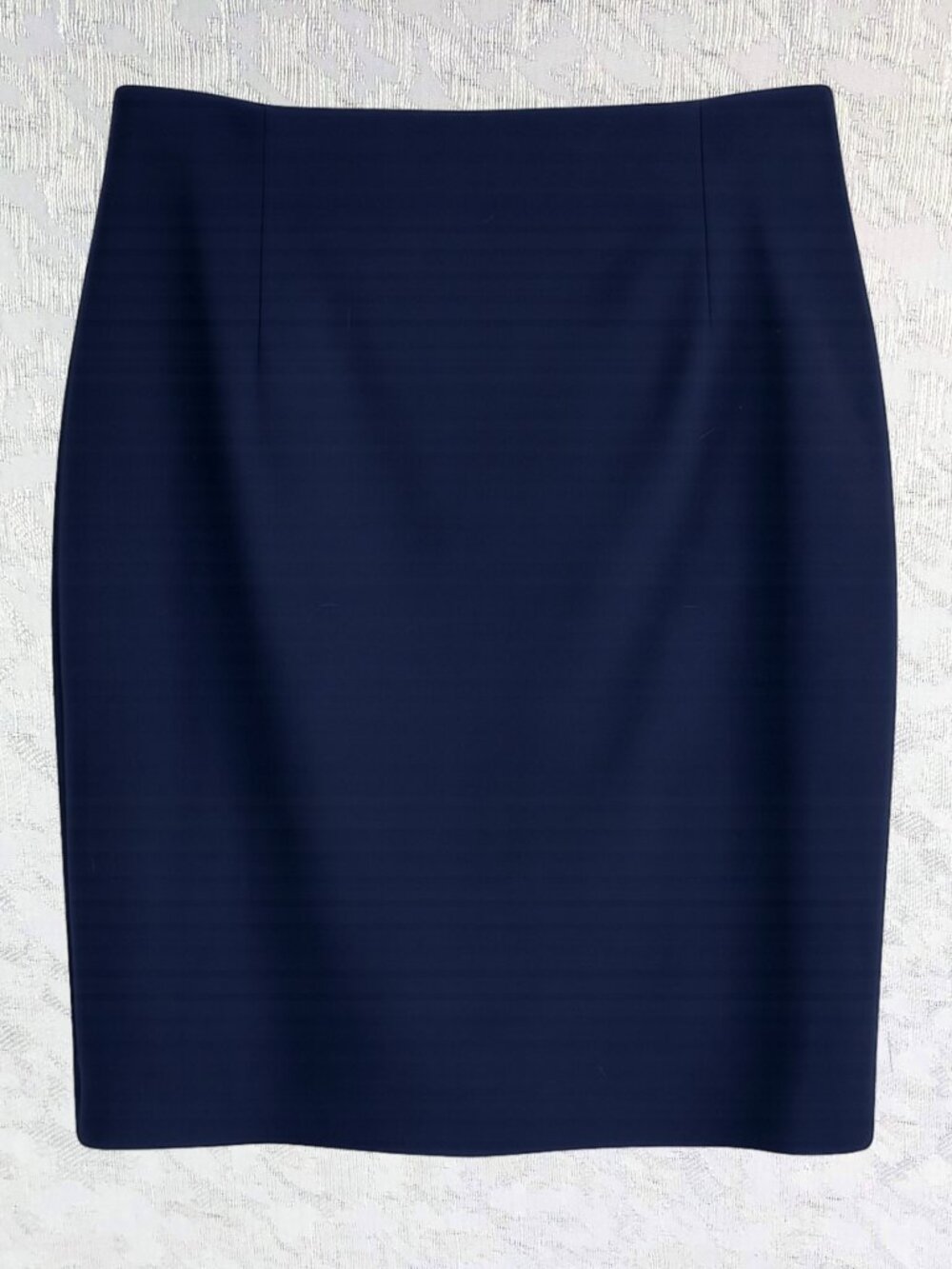 Forever 21 Contemporary Navy-Blue Pleated Stretch Lined Pencil Skirt Size XS